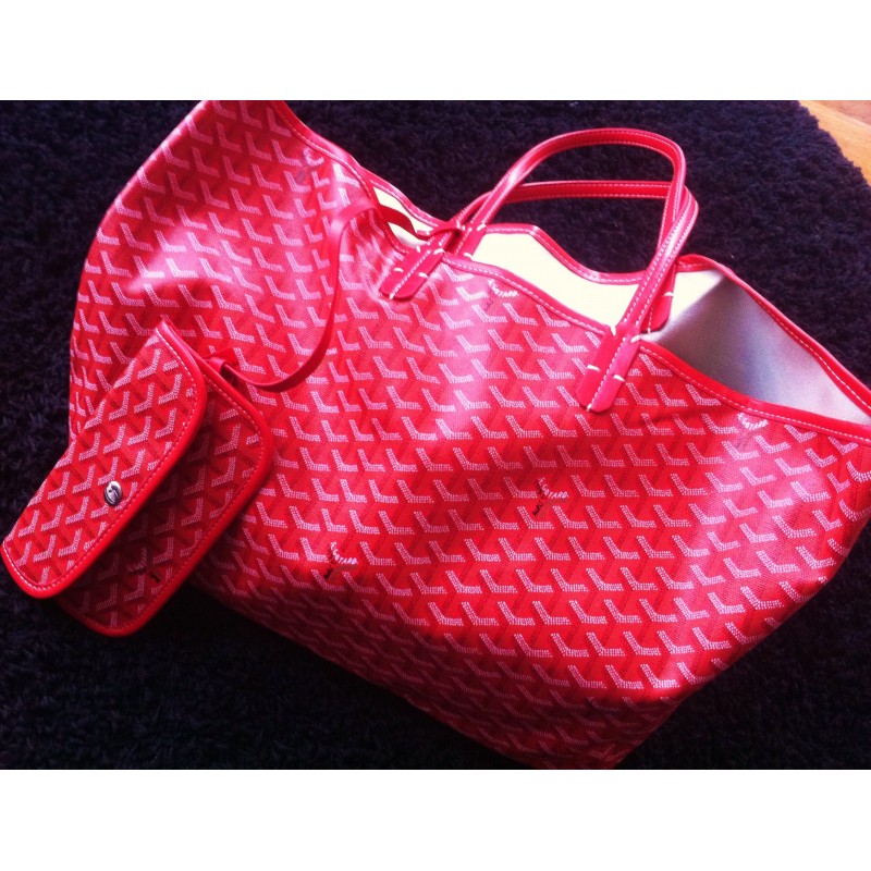 Sacs Goyard Rouge d'occasion