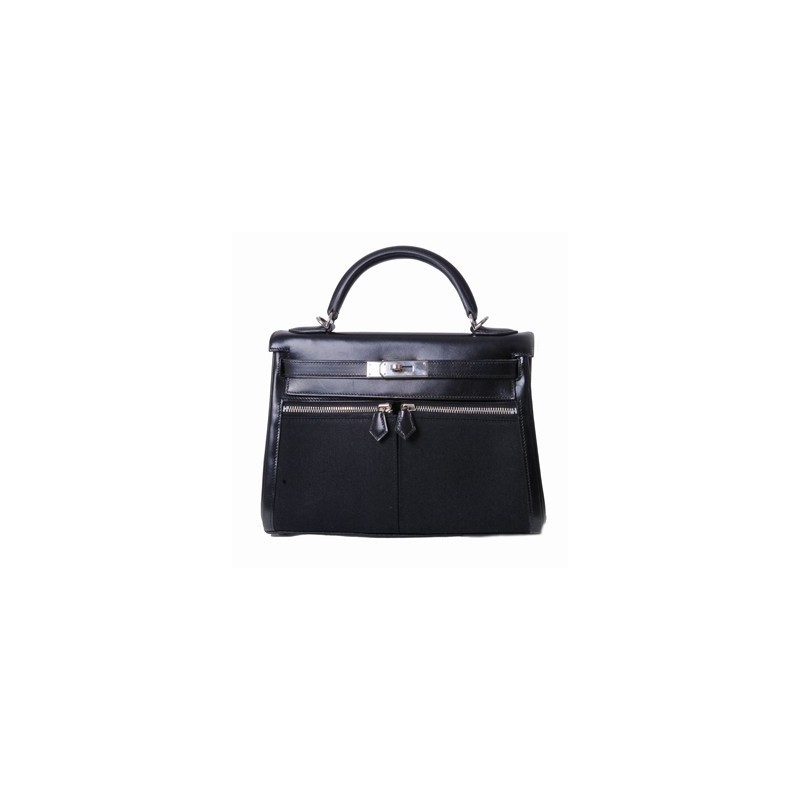 Sacs Hermès Kelly Noir d'occasion