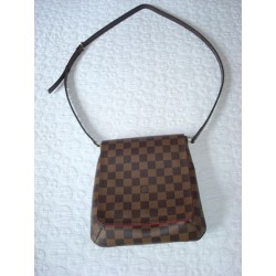 Besace damier marron