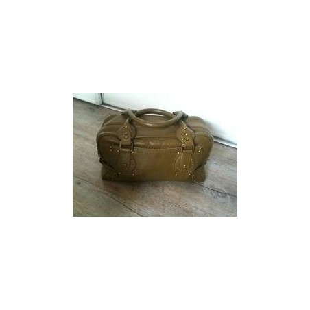 Sac à Main Alain Manoukian En Cuir Crème - Occasion élégant Et Pratique