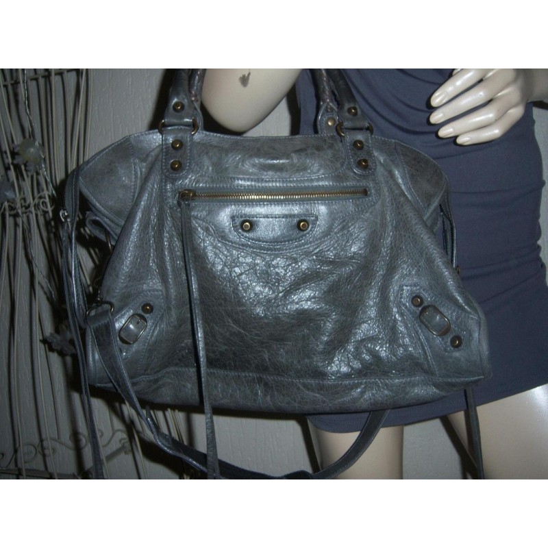 sac balenciaga city gris