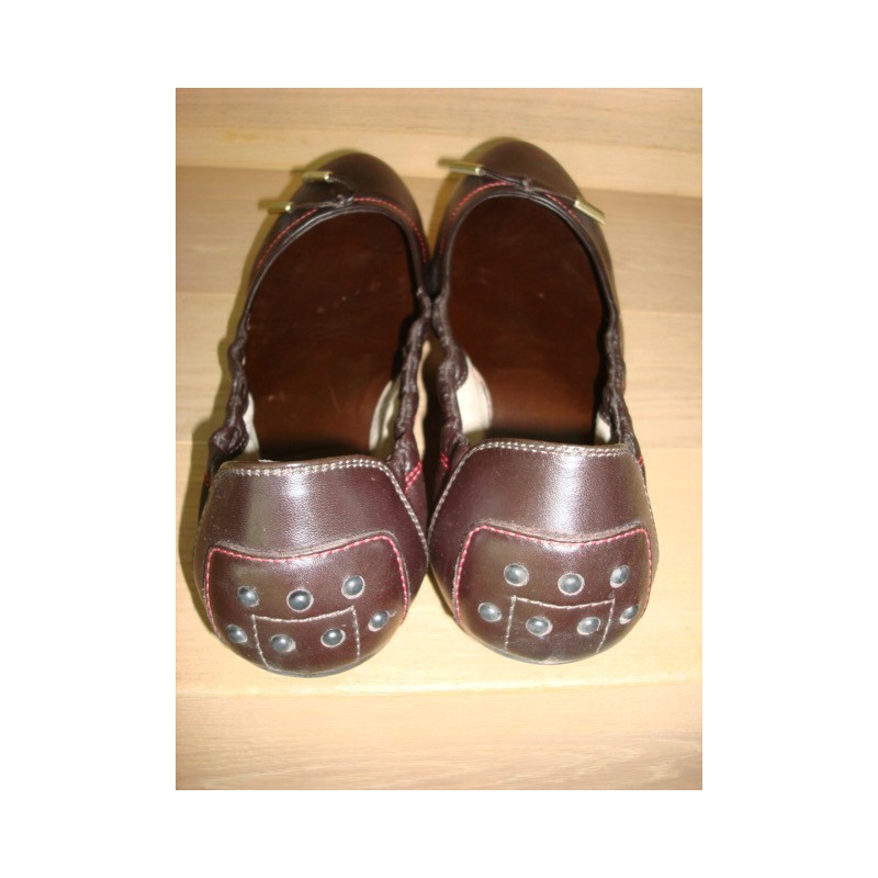 Ballerines Tod's Femme Taille 36.5 - Gris Suède - Occasion - Italie