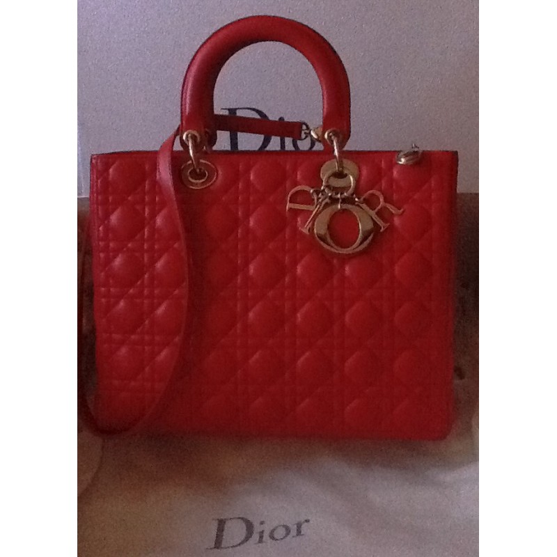 Lady DIOR  GM Géranium NEUF 2012