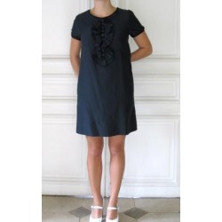 Robe en soie coton sandro