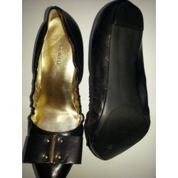 Nine West Thena Leather Stretch Flats