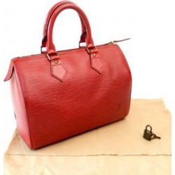 SPEEDY 25 CUIR EPI ROUGE