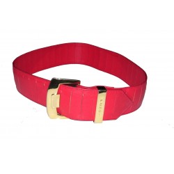 Ceinture en cuir rouge