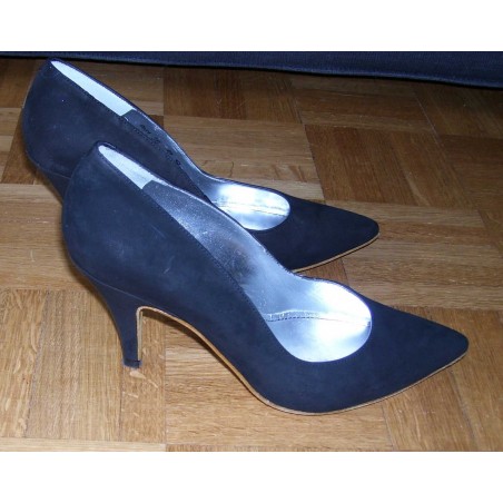 Escarpins J.Crew En Daim Noir - Talons Mi-hauts (5-7 Cm) - Taille US 8.5 - Occasion élégante