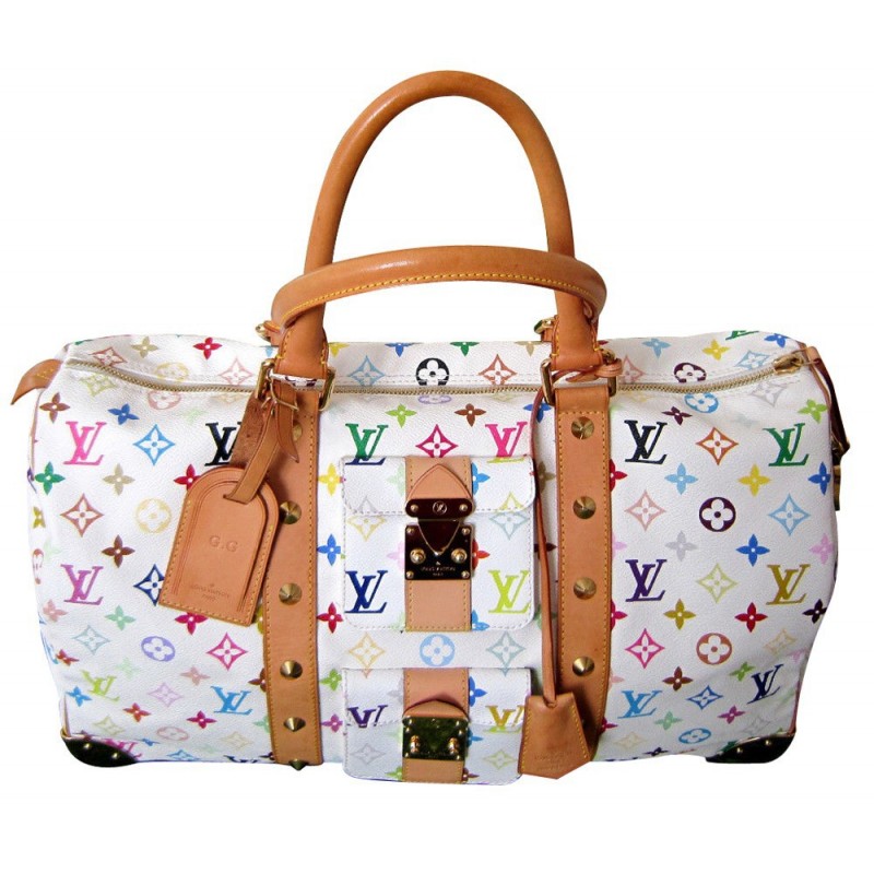 sac louis vuitton blanc multicolore